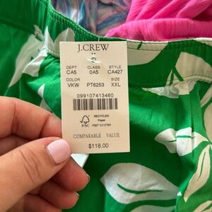 J Crew Poplin midi skirt